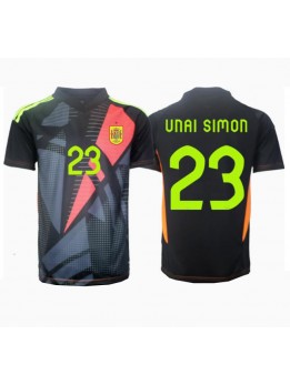 Spanien Unai Simon #23 Målvakt Replika Borta Kläder EM 2024 Kortärmad